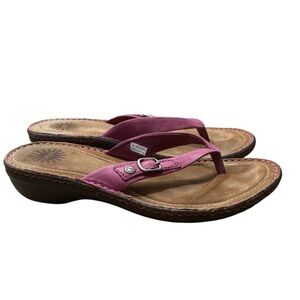 UGG Kamiko Pink Thong Buckle Sandals Size 7 -- VACATION STAPLE!!!